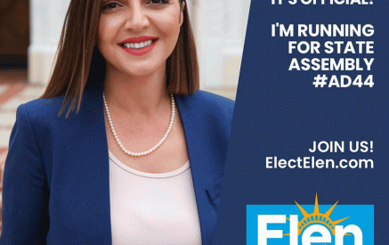 “I am thrilled to announce my candidacy for the California State”: Elen Asatryan