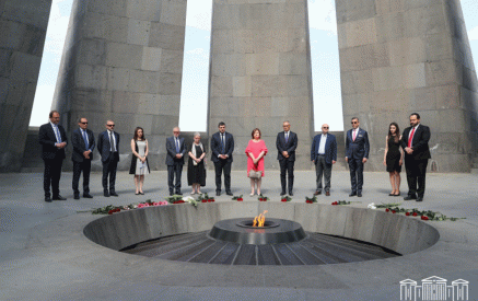 Delegations of European Parliament Visit Tsitsernakaberd Memorial Complex