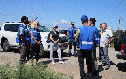 Anne Louyot joined the EU Mission in Armenia for the patrol to Yeraskh