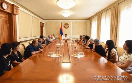 President Harutyunyan met with members of the union of relatives of perished and missing servicemen