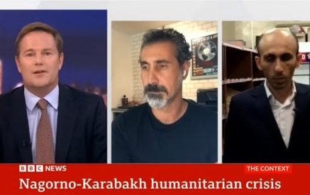 On BBC World News, Serj Tankian and Artak Beglaryan talk about Artsakh blockade