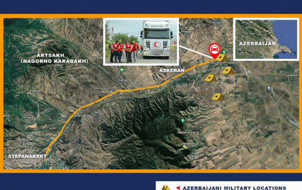 We have identified the Azerbaijani armed locations from Lachin corridor road to Stepanakert and from Stepanakert to Aghdam