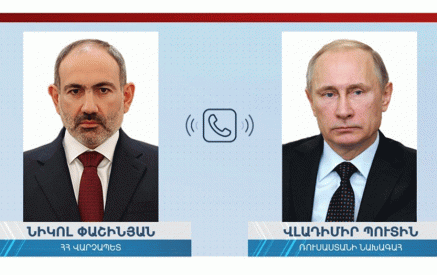 Pashinyan and Putin hold telephone conversation