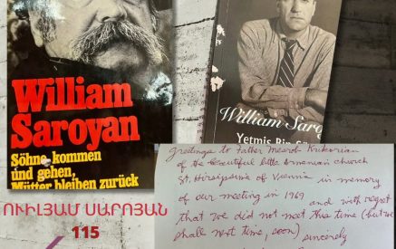 “Saroyan yesterday, today and tomorrow”: A public lecture at the National Library