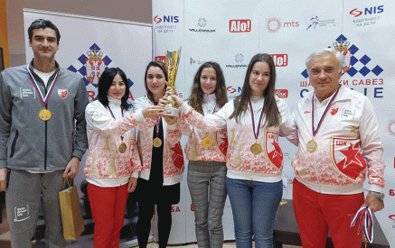 The team with the participation of Elina Danielian and Lilit Mkrtchian won a gold medal in the 1st Serbian League