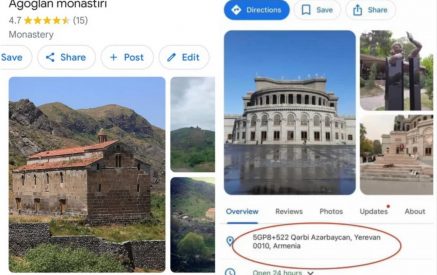 Azerbaijanis are trying to change the names of Armenian settlements on Google and Yandex maps. Cartographer’s explanations