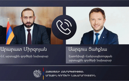 Ararat Mirzoyan and Margus Tsahkna touched upon current humanitarian challenges faced by the Armenians displaced from Nagorno-Karabakh