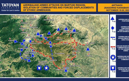 Evidence that precisely show the directions of the Azerbaijani armed attacks and armed advancements towards Artsakh on 19-20 September 2023