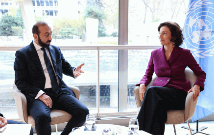 Ararat Mirzoyan and Audrey Azoulay emphasized the importance of deployment of UNESCO’s fact-finding mission to Nagorno-Karabakh for independent monitoring and mapping of the cultural monuments on the ground