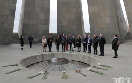 OSCE PA MPs visit Tsitsernakaberd Memorial Complex