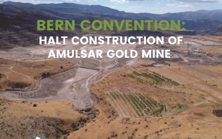 The Bern Convention Bureau Calls upon the Armenian Government to Halt Construction of the Gold Mine on Mt. Amulsar and Revise the ESIA