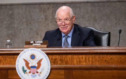 “This so-called ‘foreign agent’ law mirrors the policies of Vladimir Putin, who continues to illegally occupy 20 percent of Georgia’s territory”-Ben Cardin