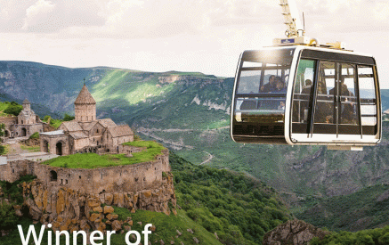 Wings of Tatev is recognized as the “World’s Leading Cable Car Ride”