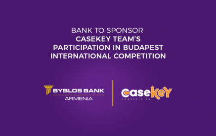 Byblos Bank Armenia to sponsor CaseKey team’s participation in Budapest’s CUBE 2024