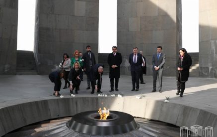 Parliamentary Delegation of United Kingdom of Great Britain and Northern Ireland Visits Tsitsernakaberd Memorial Complex