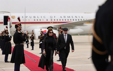 The Prime Minister arrives in Paris on a working visit with his wife