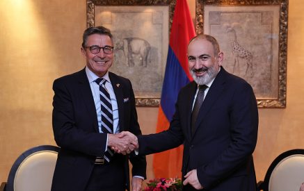 Nikol Pashinyan and Anders Fogh Rasmussen discussed issues related to security and stability in the South Caucasus