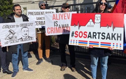 AYF Holds Washington DC Protest Commemorating Anti-Armenian Pogroms in Sumgait and Baku