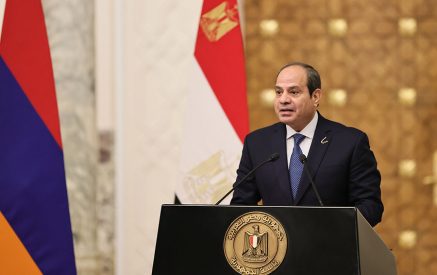 President of Egypt: “We express our full support to the dialogue and negotiation process that will establish a comprehensive, just peace”