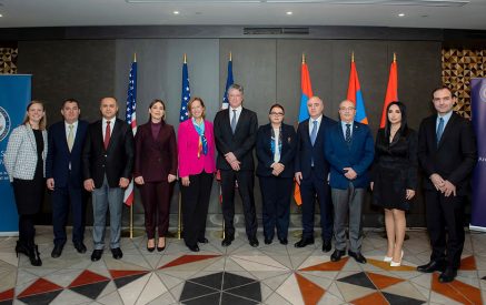 Ambassador Kvien welcomed Armenian officials from across the justice sector at a ceremony marking the launch of a new U.S. Embassy program