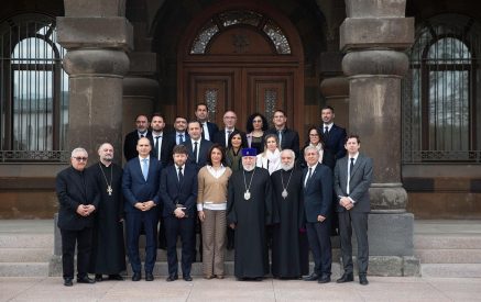 The Catholicos of All Armenians received the delegation led by the President of the Departmental Council of Bouches-du-Rhône, France