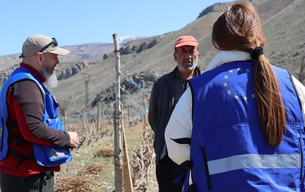 EU mission monitored agricultural work of farmers of Khachik village