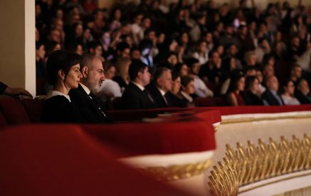 The Prime Minister, together with his lady, attends the concert dedicated to the memory of the victims of the Armenian Genocide