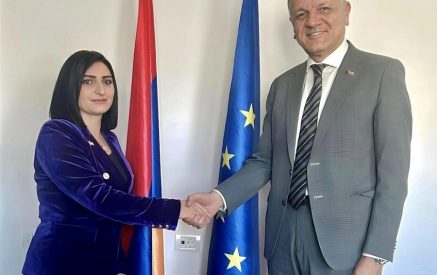 We discussed with the EU Ambassador Extraordinary and Plenipotentiary about the borders of Armenia and the situation inside. Taguhi Tovmasyan