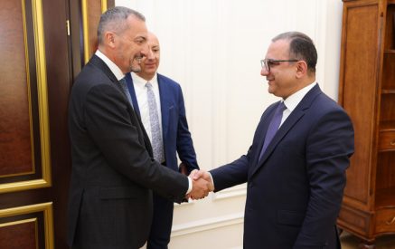 Tigran Khachatryan receives the Vice President of “Veolia” company