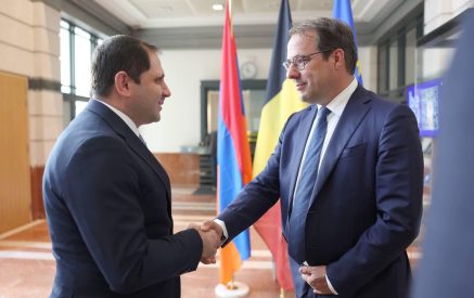 The Minister of Defence of the Republic of Armenia, Suren Papikyan, held a meeting with the Vice-Prime Minister of Belgium, David Clarinval
