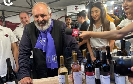 “Arigato. I hope they won’t think I was bribed.” His Holiness Bagrat visited the “Yerevan Wine Days” festival