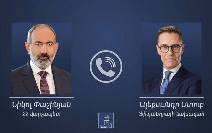 Nikol Pashinyan and Alexander Stubb touched upon the deepening of cooperation between Armenia and the European Union
