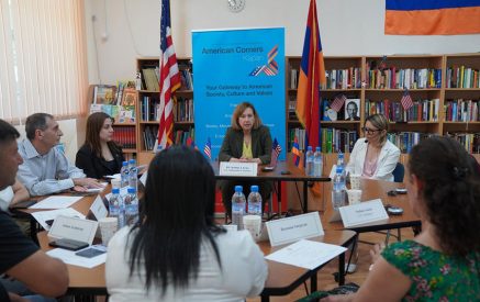 In Kapan, Ambassador Kvien met with displaced persons from Nagorno-Karabakh