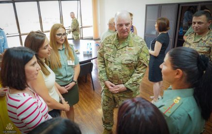 The intended outcome of the workshop is to jointly develop policies to recruit and employ more women in the Armenian Armed Forces