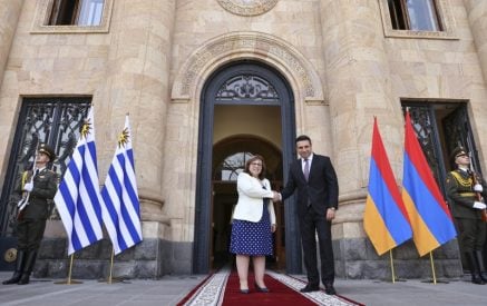 Alen Simonyan receives President of House of Representatives of Uruguay Ana Olivera