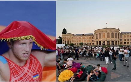 Gyumri in Joy: Artur Aleksanyan’s Victory Celebrated in Vardanants Square