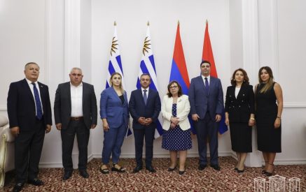 Members of Armenia-Uruguay Friendship Group meet with delegation from Uruguay