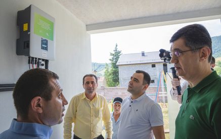 Ucom, in Cooperation with SunChild NGO, Installs Solar Panels in Tsaghkavan