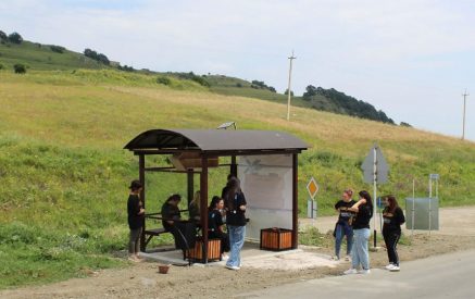 Smart bus stop installed in Berd community in Armenia