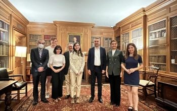 The delegation of Matenadaran met with Harvard University’s teaching staff