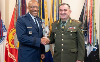 Edward Asryan held a meeting with the Chairman of the Joint Chiefs of Staff of the United States Armed Forces, General Charles Brown