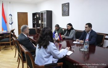 The Human Rights Defender Anahit Manasyan met with Vassilis Maragos