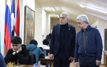 Serzh Sargsyan visited the Chess Academy of Armenia to observe the ongoing progress of the 15th Andranik Margaryan Memorial Tournament