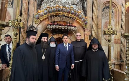 The United States Secretary of State, Mr. Marco Rubio, Visited the Church of the Holy Sepulchre