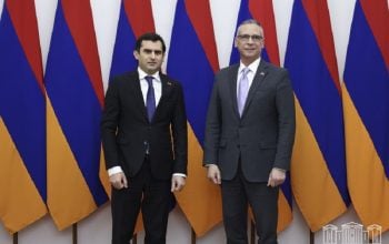 Hakob Arshakyan receives newly appointed Ambassador of the Dominican Republic to RA