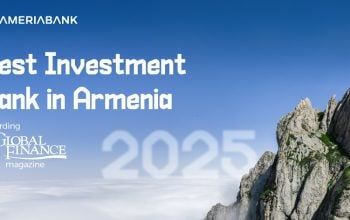 Ameriabank named Armenia’s Best Investment Bank for 2025 by Global Finance