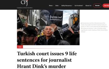 Turkish court issues 9 life sentences for journalist Hrant Dink’s murder