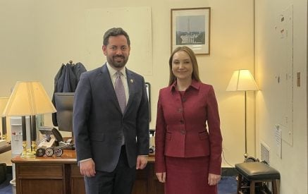 The Ambassador briefed the Congressman on the Armenia-Azerbaijan peace process