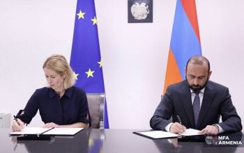 Ararat Mirzoyan and Kaja Kallas Sign Agreement on Armenia’s Participation in EU Crisis Management Operations