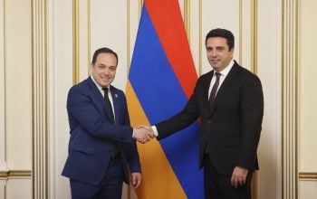 Alen Simonyan meets with delegation led by Chair of Culture Committee of Parliament of Georgia